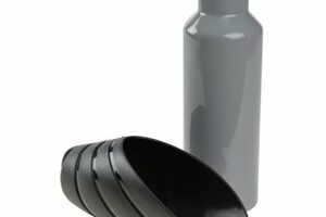 Croci Voyager Trinkflasche grau/schwarz